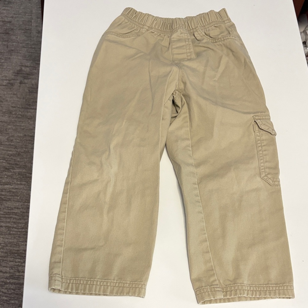 Kids Casual Tan Cargo Pants